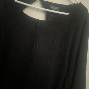 Lily Rose Black Patterned Blouse